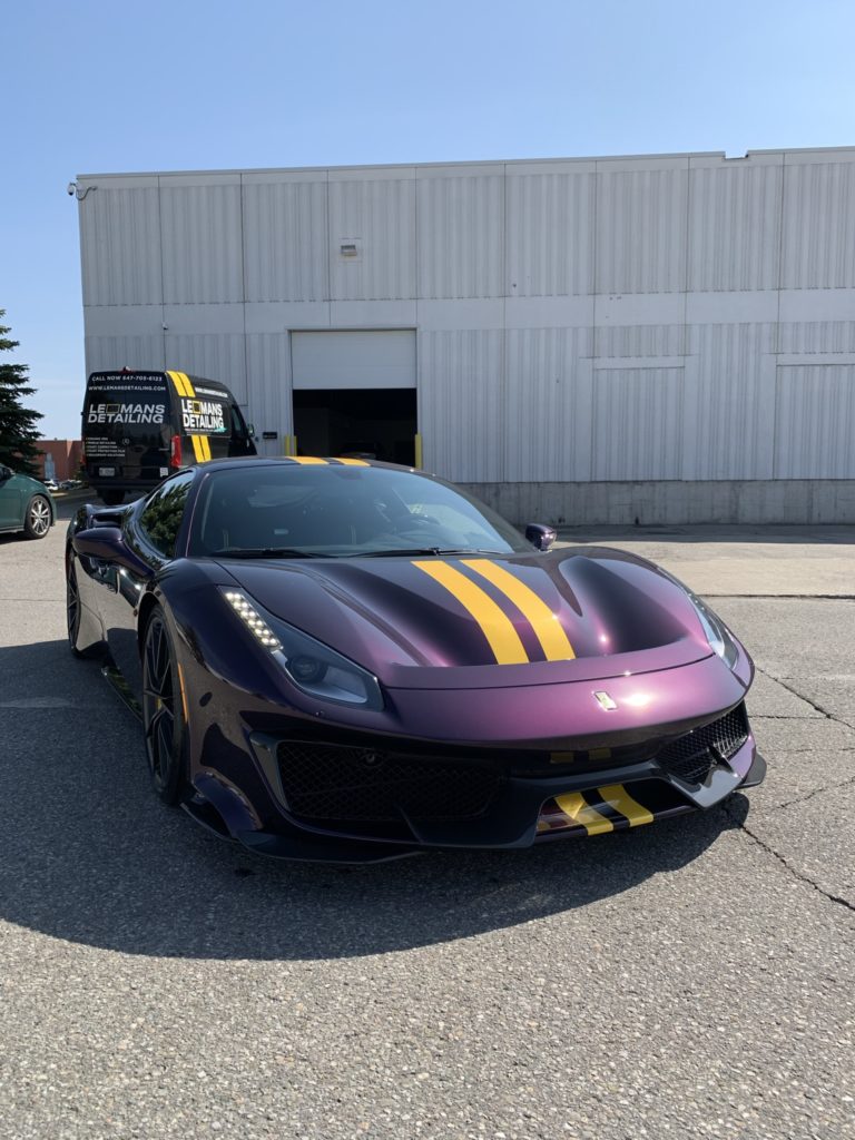 mobile detailing toronto mississauga vaughan markham north york oakville burlington hamilton ferrari pista ferrari 812 gts