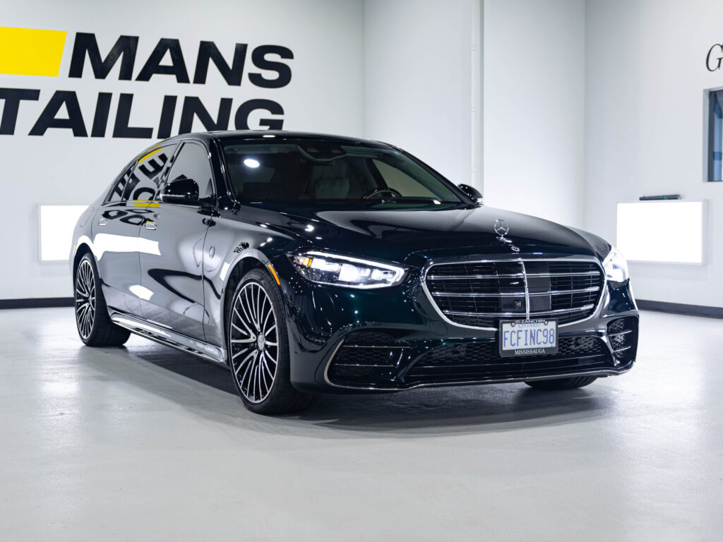 2025 Mercedes S580 Emerald Green detail shot — Le Mans Detailing Markham
